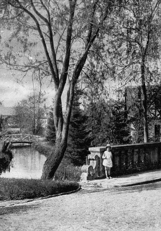 Die Brücke über den Mühlgraben im Stadtpark ist noch heute erhalten