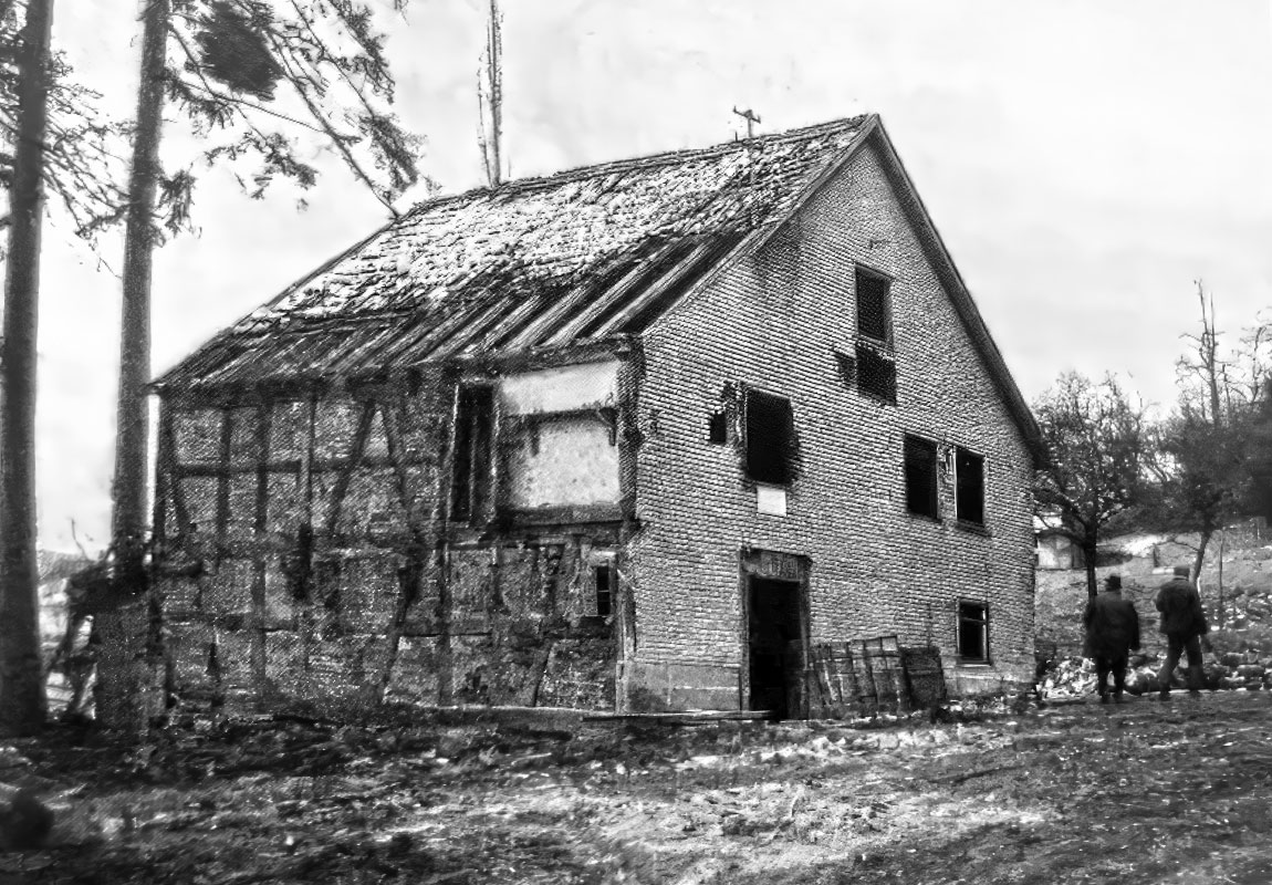 Die Obere Schlagmühle beim Abriss 1968