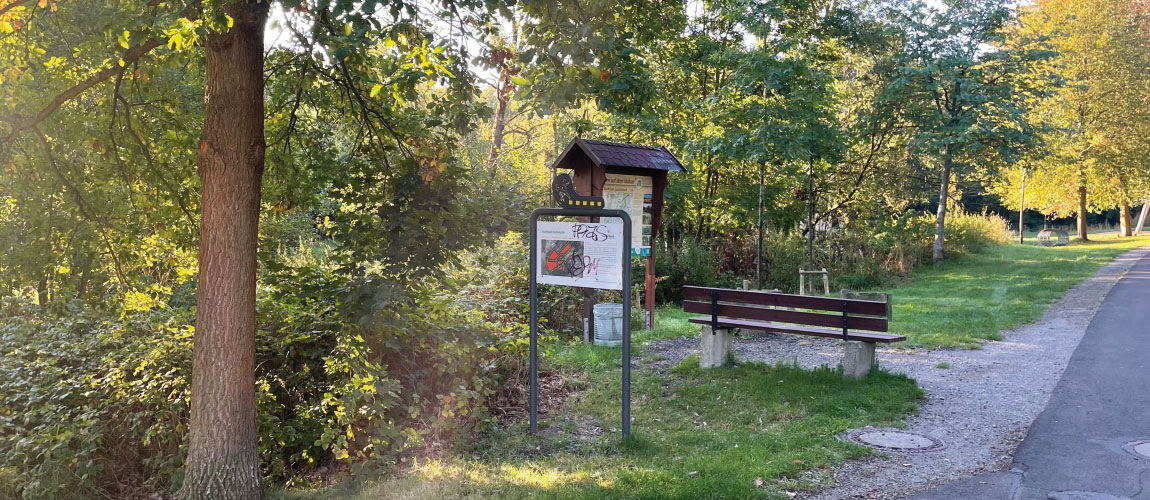 Bild Standort der Oberen Schlagmühle in der Gegenwart