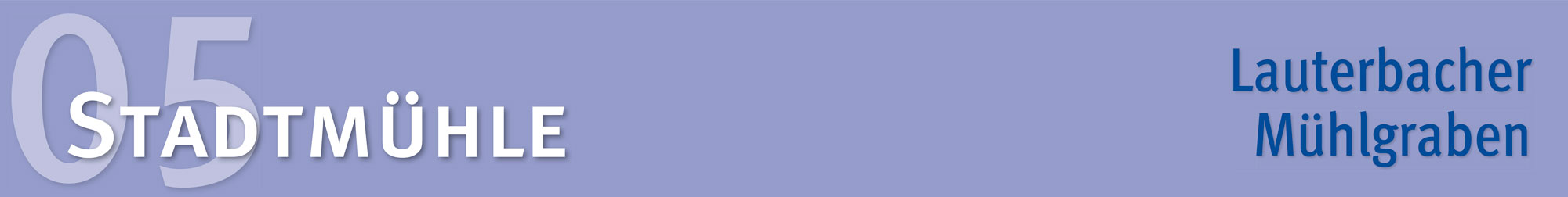 Titelbalken für die Seite Mühlgraben