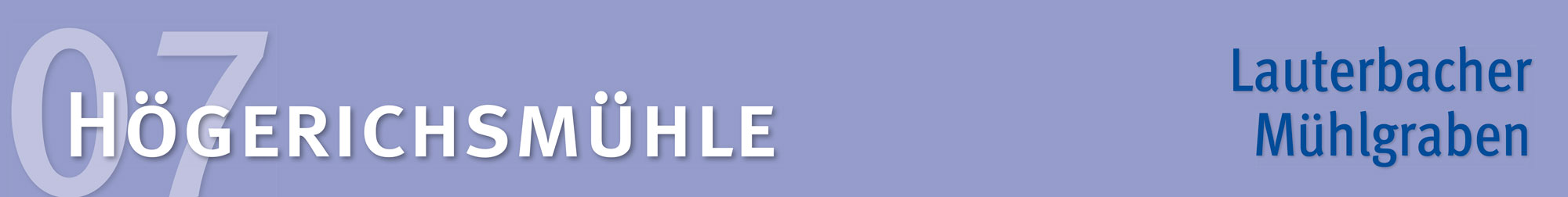 Titelbalken für die Seite Mühlgraben